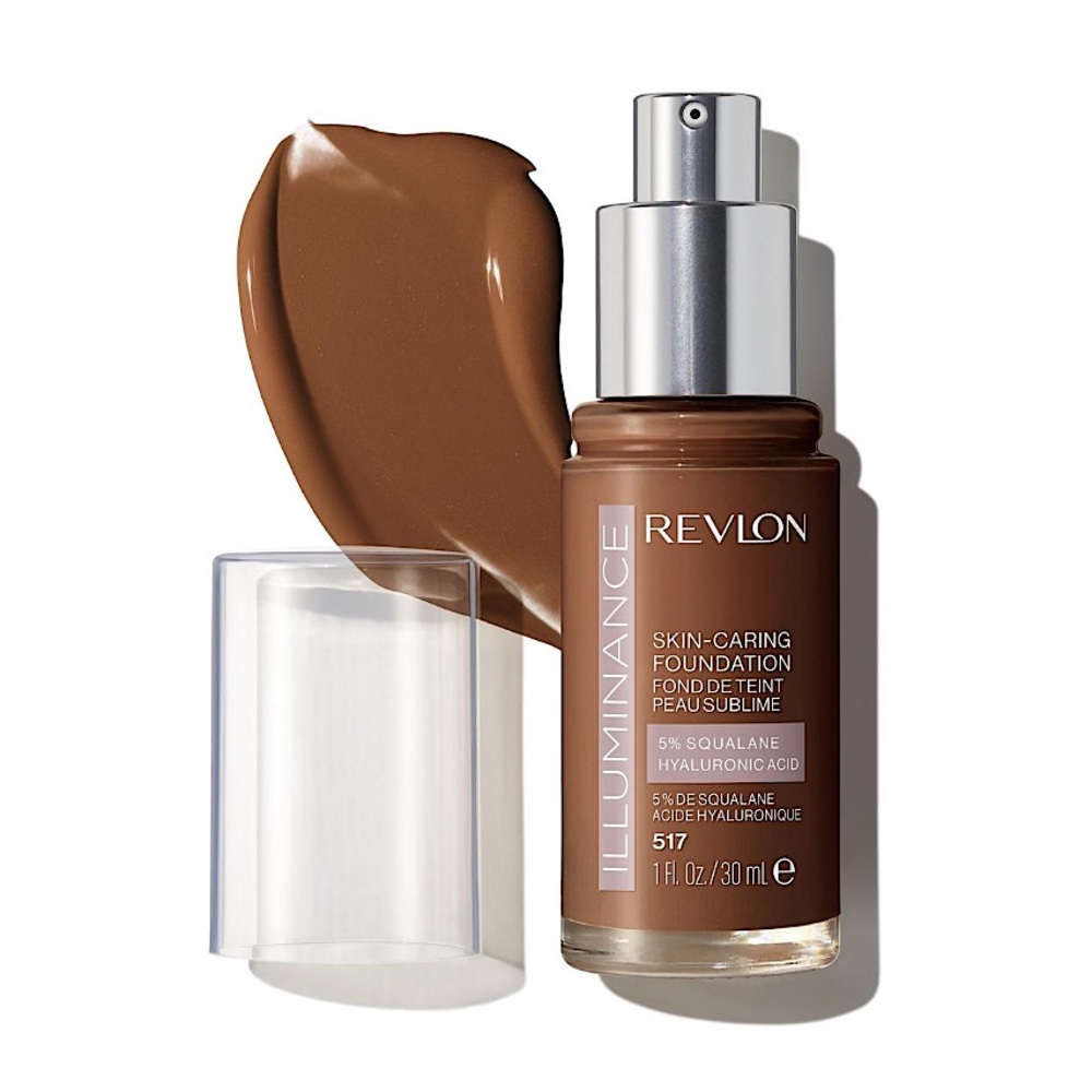 3/$15 🌸 Revlon Illuminance Skin Caring Foundation Squalane Hyaluronic Acid 517